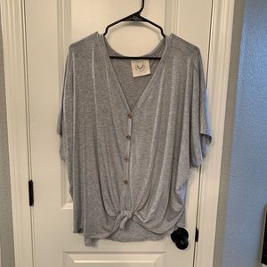 Grey Slouchy Tee